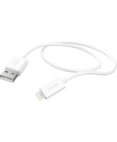 Hama   Charging Cable USB-A to Lightning 1m White Data USB kabeļi