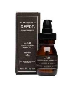 Depot No. 505 Conditioning Beard Oil Leather & Wood 30ml Smaržas - NESAKĀRTOTS