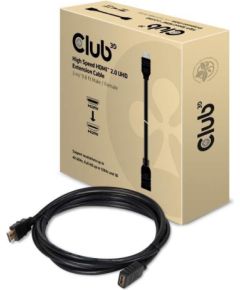 CABLE HDMI TO HDMI 3M/M/F CAC-1321 CLUB3D  Кабель HDMI