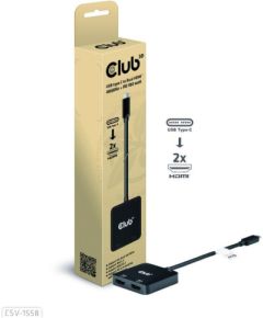 I/O HUB USB-C TO HDMI 2PORT/MST CSV-1558 CLUB3D