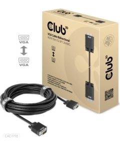 CABLE VGA TO VGA 10M/M/M CAC-1710 CLUB3D  Кабель HDMI