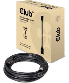 CABLE HDMI TO HDMI 5M/M/F CAC-1320 CLUB3D  Кабель HDMI