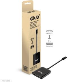 I/O HUB USB-C TO DP DUAL/CSV-1555 CLUB3D