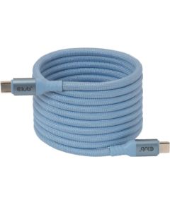 CABLE USB-C TO USB-C 2M/MAGNETIC BLUE CAC-3030 CLUB3D Data USB kabeļi