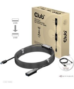 CABLE USB3.2 REPEATER 15M/M/F CAC-1406 CLUB3D Data USB kabeļi