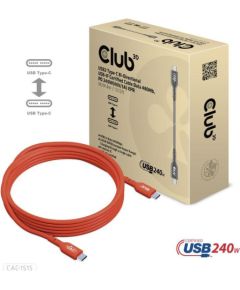 CABLE USB-C TO USB-C 4M/M/M CAC-1515 CLUB3D Дата USB-кабели