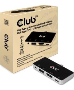 I/O HUB 4IN1 USB-C TO HDMI/100W CSV-1591 CLUB3D