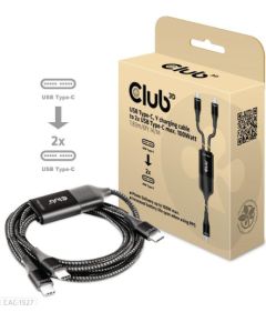 CABLE USB-C TO 2XUSB-C 1.83M/M/M CAC-1527 CLUB3D Дата USB-кабели