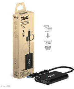 I/O ADAPTER USB-C TO HDMI/VGA/CSV-1611 CLUB3D