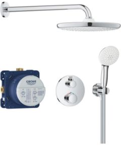 Grohe iebūvējama dušas sistēma ar termostatu Grohtherm Tempesta 250, hroms