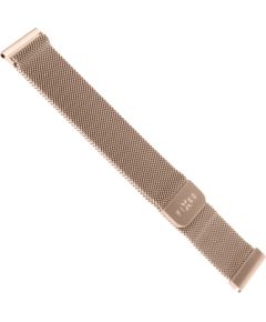 Fixed Mesh Strap with Quick Release, 18mm, Stainless Steel Mesh Strap for Smartwatch Gold Smart pūlksteņu aksesuāri