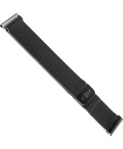 Fixed Mesh Strap with Quick Release 18mm for smartwatch Black Smart pūlksteņu aksesuāri