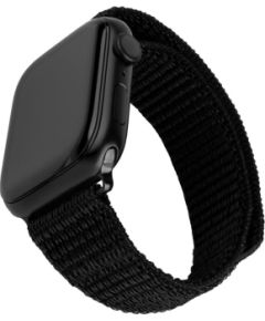 Fixed Sporty Strap for Apple Watch 38/40/41mm 160-210 mm Black Nylon Smart pūlksteņu aksesuāri