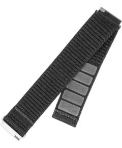 Fixed Sporty Strap with Quick Release 20mm for Smartwatch 160-210 mm Dark gray Nylon Smart pūlksteņu aksesuāri