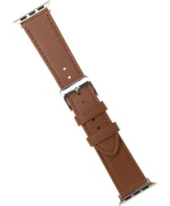 Fixed Strap for Apple Watch 42/44/45/46/49mm Brown Leather Smart pūlksteņu aksesuāri