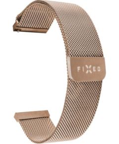 Fixed Mesh Strap with Quick Release 20mm for Smartwatch Rose gold Smart pūlksteņu aksesuāri