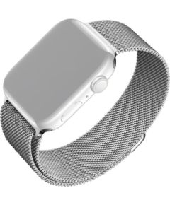 Fixed Mesh Strap for Apple Watch 38/40/41mm Silver Smart pūlksteņu aksesuāri