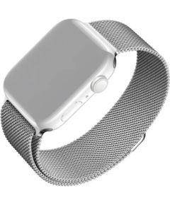 Fixed Mesh Strap for Apple Watch 42/44/45/46/49mm Silver Smart pūlksteņu aksesuāri