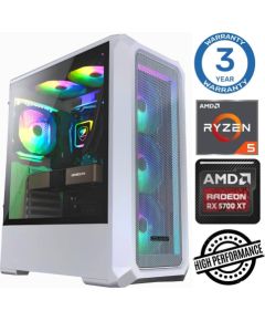 INTOP Ryzen 5 5600X 32GB 1TB SSD M.2 NVME+2TB RX6600 8GB no-OS Personālie datori