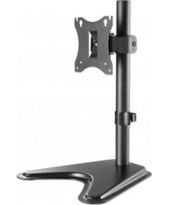 Manhattan Desk Mount for TV & Monitors, Stand Assembly, Tilt/Swivel/Rotation, For screens 10" to 27", VESA compatability: 75x75 and 100x100mm - check the dimensions of the four mounting holes on back of screen to ensure it fits, Max 7kg, Black, Bracket