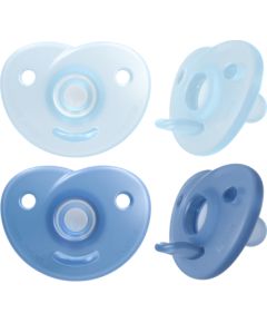 Philips Avent Soothie silikona māneklītis ar silikona vairogu, 0-6M, 2 gab. - SCF099/26