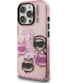 Karl Lagerfeld IML Multi K&CH Heads Case Aizsargapvalks priekš Apple iPhone 16 Pro Max Neoriģinālie Maciņi