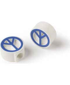 CHARM BK (balt.) Ventiļa uzgalis Velo riepas un kameras