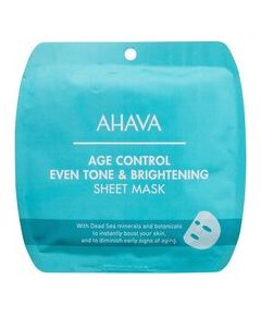 Ahava Age Control Even Tone & Brightening Sheet Mask - Rozjasňující a hydratační pleťová maska 17.0g Ķermeņa kosmētika