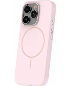 iLike Apple  iPhone 16 Pro Max Soft Touch Silicone case With Magnetic Light Pink Neoriģinālie Maciņi