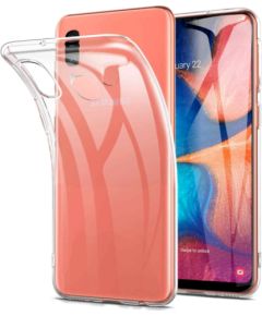 Fusion Ultra Back Case 2 mm Izturīgs Silikona Aizsargapvalks Priekš Samsung A202 Galaxy A20e Caurspīdīgs