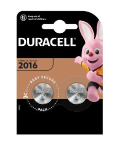 Baterijas Duracell CR2016 2 pack