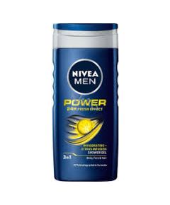 Nivea Men Power Fresh Effect shower gel for body, face and hair 250 ml