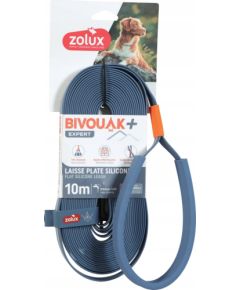 Zolux ZOLUX Smycz płaska dla psa silikonowa BIVOUAK niebieska 10m Citas preces