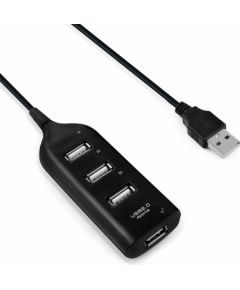 Goodbuy USB sadalītājs (centrmezgls) USB 2.0 līdz 4 x USB 2.0 melns