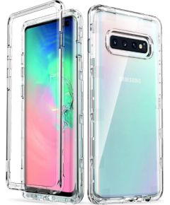 Fusion Ultra Back Case 0.5 mm Izturīgs Silikona Aizsargapvalks Priekš Samsung G975 Galaxy S10 Plus Caurspīdīgs