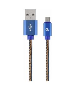 Gembird USB Male - Micro USB Male Premium denim 2m Blue Дата USB-кабели