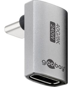 Goobay 74442 USB-C™ Adapter Vertical 90° Long, USB4™ Goobay