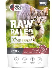 VETEXPERT Raw Paleo Kitten Tuna - wet cat food - 100g Kaķu konservi