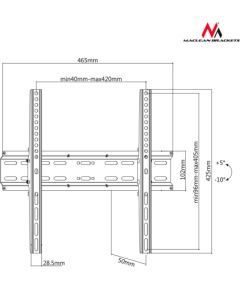 LCD LED Plasma TV Mount Wall Slim Mount Max. 32-70" Up To 35kg Maclean MC-748 TV un monitoru stiprinājumi, kronšteini