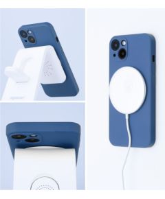 OEM -  SILICONE MAG COVER case compatible with MagSafe for IPHONE 16 blue Чехлы - альтернативные