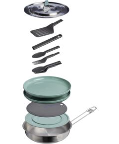 Stanley Ēdienu gatavošanas komplekts kempingā Wildfare Core Fry Pan Cookset 0,94L zilganpelēks/tumši pelēks Katli