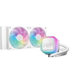 DeepCool LP240 Computer case, Processor All-in-one liquid cooler 12 cm White 1 pc(s) Охлаждение процессора