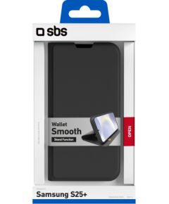 Samsung Galaxy S25+ Wallet Smooth Case By SBS Black Чехлы - оригинальные