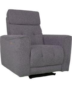 Recliner armchair BOSCO with electric mechanism, grey