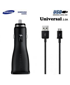 Samsung EP-LN915UBE 2A 15W USB Ātrs Auto Lādētājs + Micro USB 3.0 Kabelis Melns (EU Blister) Telefonu lādētāji 12v Automašīnām