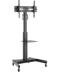 Techly Trolley Floor Support with Shelf LCD TV/LED 32-65"