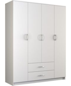 Top E Shop Topeshop ROMANA 160 BIEL KPLB bedroom wardrobe/closet 11 shelves 4 door(s) White Skapji
