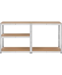 Rebel RB-1250 Metal Storage Rack Cabinet Shelves 175kg x5 180x90x40cm Galvanized Folding MDF Akumulatori