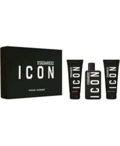 Dsquared2 Icon Pour Homme Dárková sada EDP 100 ml, sprchový gel 100 ml a balzám po holení 100 ml 100ml