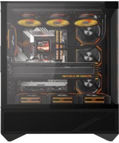Darkflash DY460 computer case (Black) + 4 ARGB fans